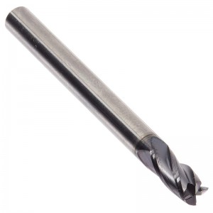 Solid Premium Carbide End Mill, ALTiN belagt, 4 fløjte, 3/16 \