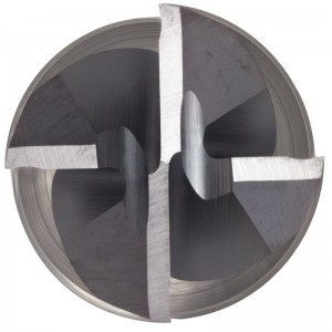 Carbide Square Nose End Mill, TiAlN Finish, Roughing and Finishing Cut, 30 graders helix, 4 fløjter, 2,5 \