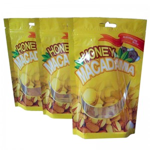 Kina leverandører brugerdefinerede trykte plast stand up poser, slik eller sukker eller snack bruge mylar ziplock poser, mad kvalitet doypack