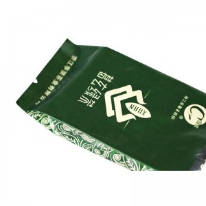 Komprimeret sideknappe aluminiumsfoliepose til opbevaring af te