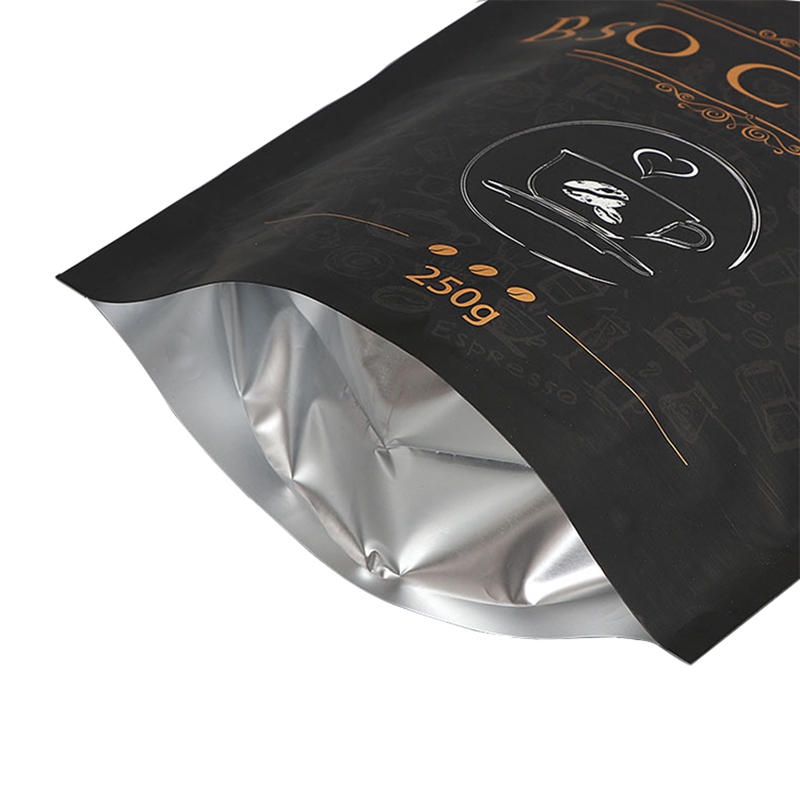 Tilpasset logo kaffeposer genanvendelig stand-up taske med ziplock Pakningsposer til kaffe