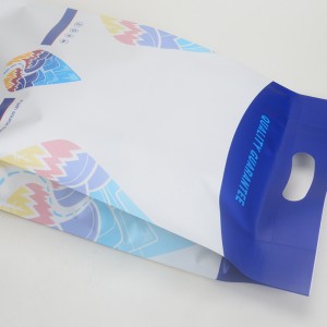 kæledyr mad taske aluminiumsfolie plastik flade bundposer med hængende hul skåret håndtag