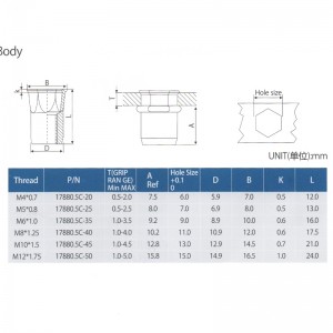 Reducer hexhovedet indre-hex krop