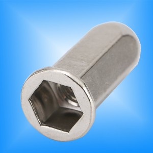 Fladt hoved fuld hex krop tæt ende