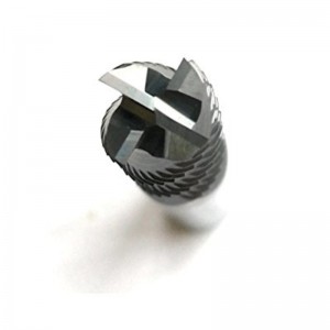 Endefræsere i massivt hårdmetal, HRC45 med Tialn-belagt, 4 fløjter, 1/4 \