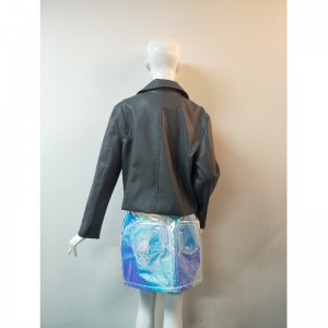 REN COLLECTION SVART PU BLKER JAKKE RLWPJ0013N