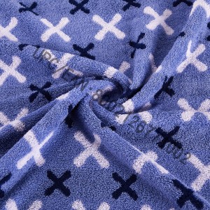 JMD TEXTILE Badeværelseshåndklædesæt, 4 stk britisk stil Jacquardhåndklæde, store badehåndklæder 100% bomuld, velegnet til pool, motionscenter, hotel, rejser, college-sovesal tilbehør, brun og blå (blå-rød, 4)