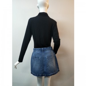 DAMES LYSVASK DENIM SKJÆRT RLWSK0001M