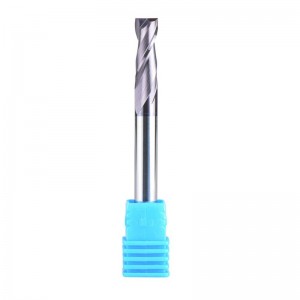 2 fløjter 1/4 tommer Shank Square Neseende Mølle Carbide CNC Upcut Router Bits Tiain Coated, 2 1/2 inches Length