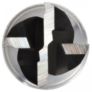 Carbide kvadratisk næseender, ekstra lang rækkevidde, ubelagt (lys) finish, 30 grader helix, 4 fløjter, 3 \