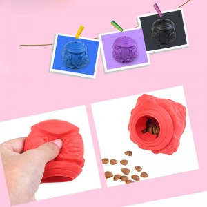 Silikone kæledyr legetøj hund molær legetøj kæledyr mad lækker kugle silikone bid Legetøj