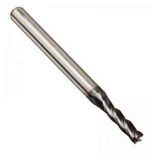Solid Premium Carbide End Mill, AlTiN Coated, 4 fløjte, 3/32 \