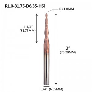 Konisk kugle Radio Ende Mølle 1/4 \