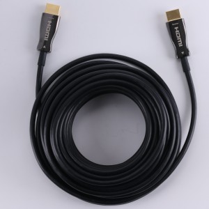 ARC-funktion Fiber HDMI CABLE (Optisk fibertransmission), optoelektronisk hybrid; Metalskal, 4K