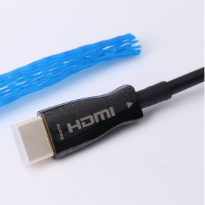 ARC-funktion Fiber HDMI CABLE (Optisk fibertransmission), optoelektronisk hybrid; Metalskal, 4K