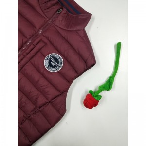 MENNES BURGUNDY PADDED VEST LMV0003