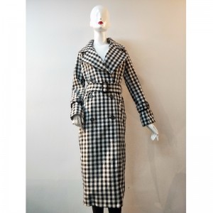 DAMES LONGLINE CHECK JACKET RLWJ0006