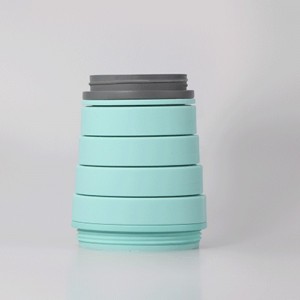 Kreativ silikone vand kop mad foldning udendørs sportspersonlighed vandflaske kører fitness bærbar sportsvand kop