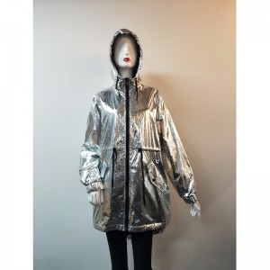 DAMES 'SILVER HOODED JACKET RLWJ0018