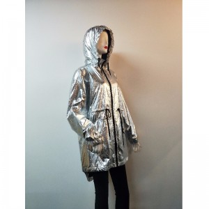 DAMES 'SILVER HOODED JACKET RLWJ0018