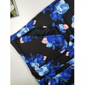 DAMES 'FLORAL PRINT PUFFER COAT RLWPC0006