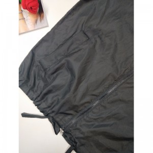 DAMES BLACK WINDBREAKER JACKET RLWWJ0006