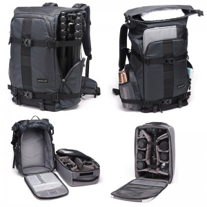 BRTMH400 Man Fotografier Rygsæk Ryg Åben foto Foto Rygsæk Diat Photo Rygsæk