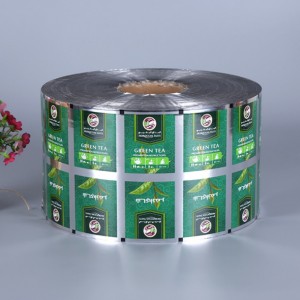 Fødevareplastisk aluminiumsfolieemballage filmrulle til mælke te kaffepose
