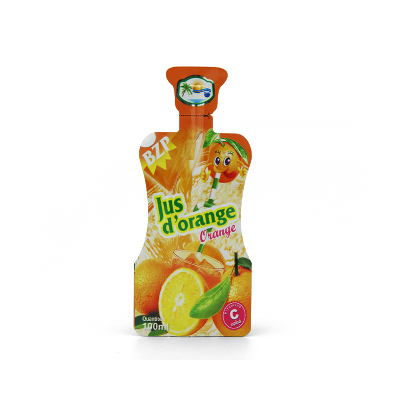 plast Uregelmæssig specialformet vandpose til juice Flydende emballage Die Cut Tudposer