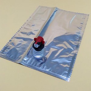 2L 5L 10L 15L 25L aluminiumsfolie og klar aseptisk pose i kasse BIB til vin, olie, juice, mælk, vand