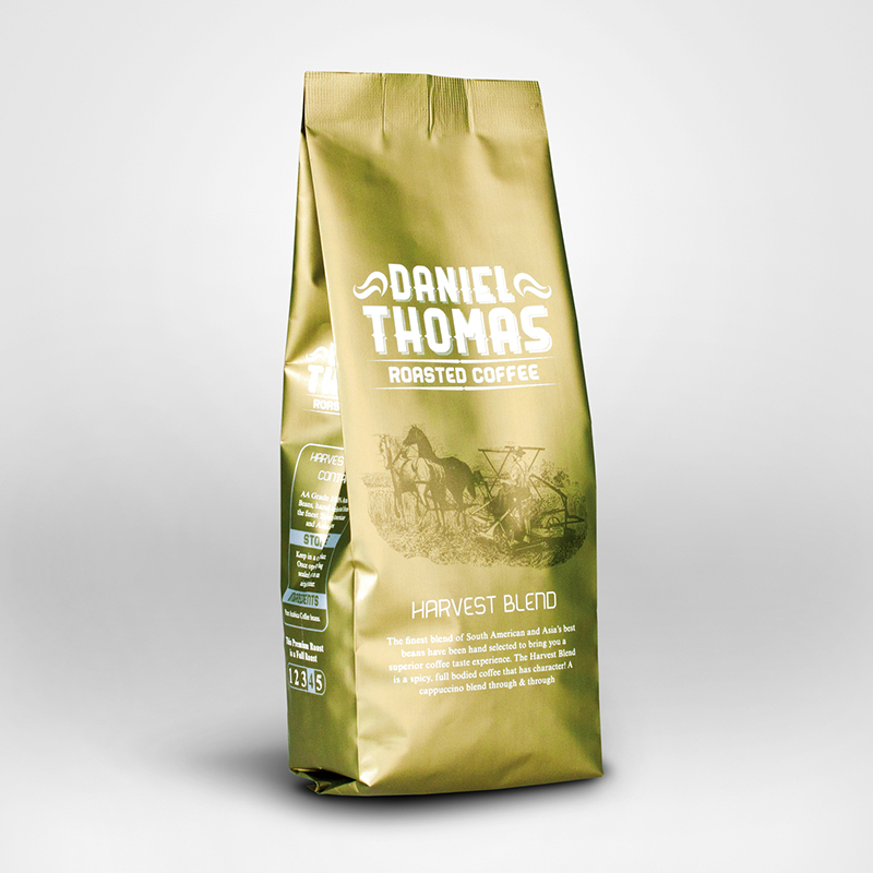 Brugerdefineret farveudskrivning aluminiumsfolie foret lamineret materiale mad emballage grøn te kaffepose