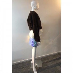 DAMES BROWN SHORT FUR COAT RLWF0001