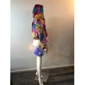 DAMES FARVEJEREDE KORTE Pelsbelægning RLWF0006