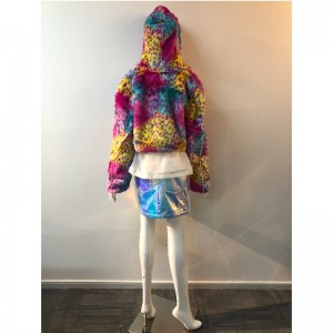 DAMES FARVEJEREDE KORTE Pelsbelægning RLWF0006