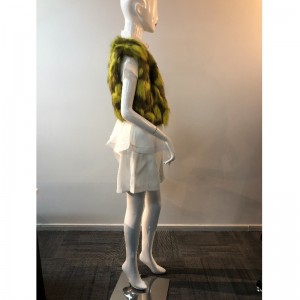 DAMES DOBBELE FARGE FUR GILET RLWF0010