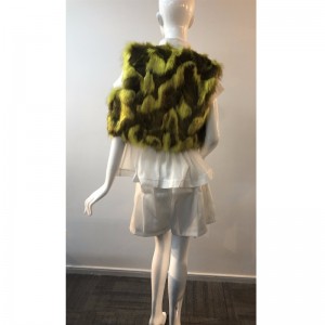 DAMES DOBBELE FARGE FUR GILET RLWF0010