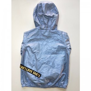 BØRNES BLÅ HOODED WINDERBREAKER RLCJ0002N