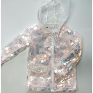 BØRNE SEQUIN HOODED TPU JACKET RLCTJ0003N