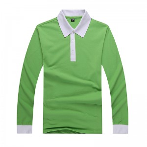 Langærmet shirt med kontrast krave