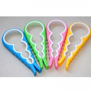 Silikone korketrekker multifunktionel fire-i-en flaskeåbner indenlandske sikkerhedsdåse åbner antiskli og flaskehætteåbner