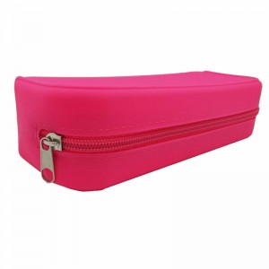 Engros nyhed Brugerdefineret farverig blød silikone blyant taske