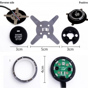 Tryk på bilmotorens startstop