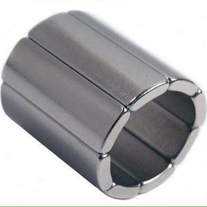 Super Strong Neodymium NdFeb Arc Magnet for Wind Tubine