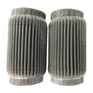 50Micron rustfrit stål plisseret vandfilterlys