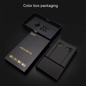 Dobbelt højttaler HiFi Stereo in-ear kablet hovedtelefon