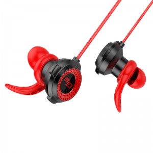 E-sport med aftagelig mikrofon mobiltelefon og computer ved hjælp af gaming hovedtelefoner