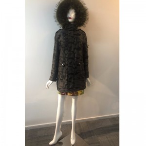 DAMES CAMO HOODED COAT RLWPC0042