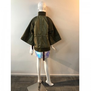 DAMES BAT-ERMEfrakke i KHAKI RLWPC0043