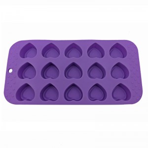 Sweet Love Silikon Heart Shape Chokoladeformer