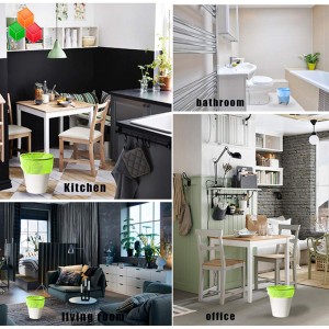 Forfremmelse brugerdefineret størrelse farverig billig oxo 100% bionedbrydelig komposterbar majsstivelse plast affaldsposerulle til familie / indkøbscenter